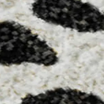 8' X 10' Ivory And Charcoal Diamond Washable Area Rug With UV Protection