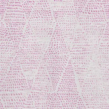 5' X 8' Pink And Ivory Diamond Washable Area Rug With UV Protection