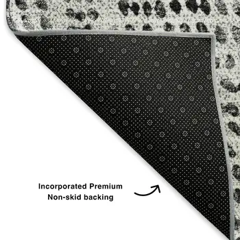 9' X 12' Pewter And Ivory Diamond Washable Area Rug With UV Protection