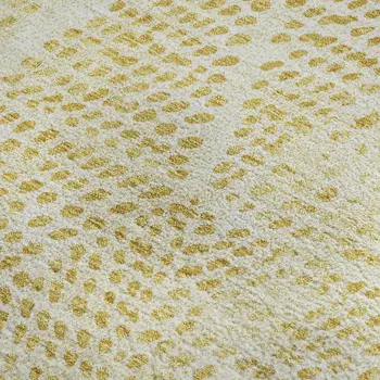 10' X 14' Wheat And Ivory Diamond Washable Area Rug With UV Protection