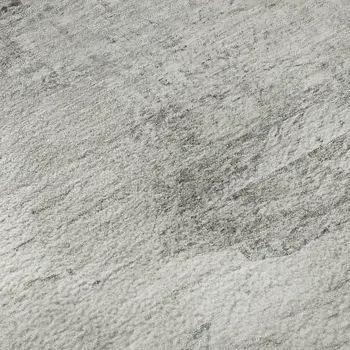 10' X 14' Silver And Gray Abstract Washable Area Rug With UV Protection