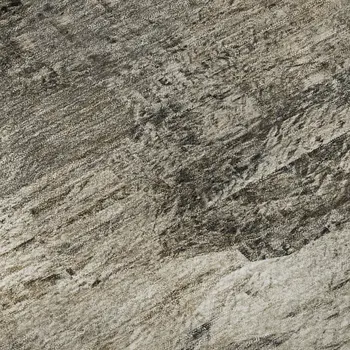 5' X 8' Taupe And Gray Abstract Washable Area Rug With UV Protection