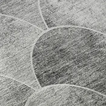 9' X 12' Gray And Ivory Abstract Geometric Washable Area Rug With UV Protection