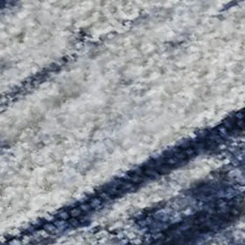 9' X 12' Blue And Ivory Abstract Washable Area Rug With UV Protection