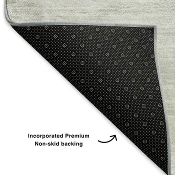 8' X 10' Ivory And Gray Abstract Washable Area Rug With UV Protection