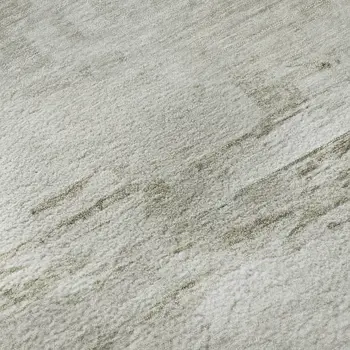 8' X 10' Ivory And Gray Abstract Washable Area Rug With UV Protection