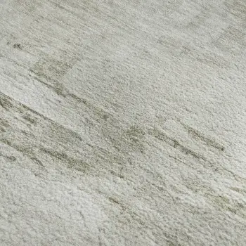 8' X 10' Ivory And Gray Abstract Washable Area Rug With UV Protection