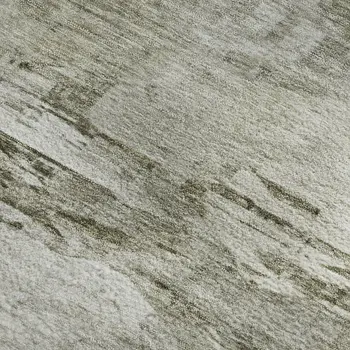 8' X 10' Taupe And Ivory Abstract Washable Area Rug With UV Protection