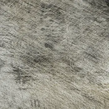 10' X 14' Beige Gray And Ivory Abstract Washable Area Rug With UV Protection