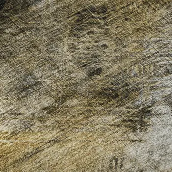 5' X 8' Coffee Gray And Ivory Abstract Washable Area Rug With UV Protection