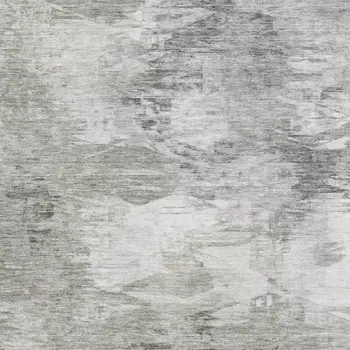 8' X 10' Beige And Ivory Abstract Washable Area Rug With UV Protection