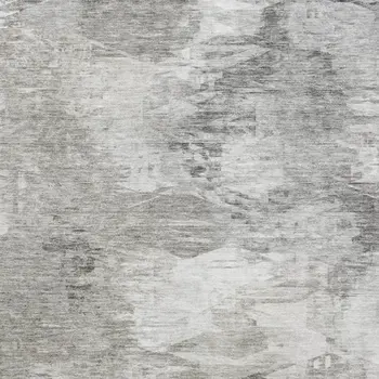 10' X 14' Beige And Ivory Abstract Washable Area Rug With UV Protection