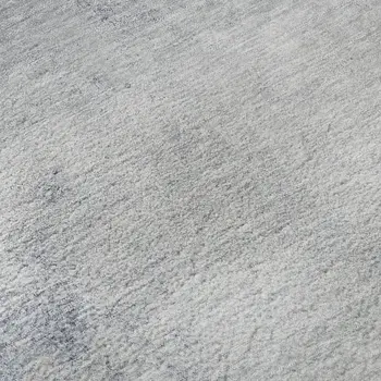 8' X 10' Blue And Ivory Abstract Washable Area Rug With UV Protection