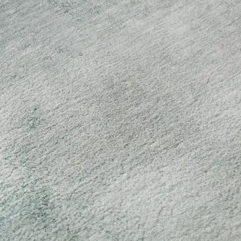 8' X 10' Teal And Ivory Abstract Washable Area Rug With UV Protection