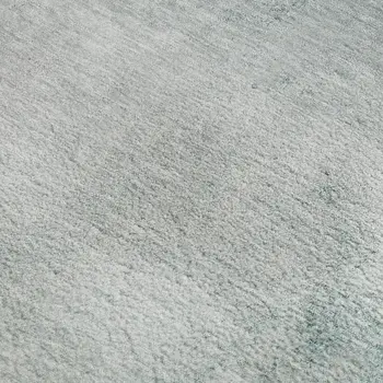8' X 10' Teal And Ivory Abstract Washable Area Rug With UV Protection