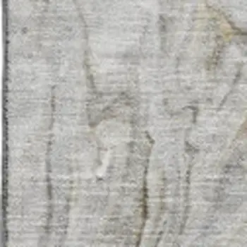 5' X 8' Taupe Gray And Ivory Abstract Washable Area Rug With UV Protection
