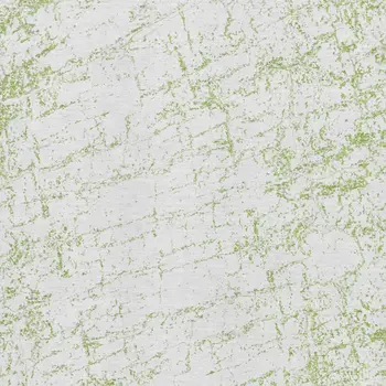 5' X 8' Green And Ivory Abstract Washable Area Rug With UV Protection