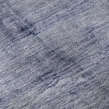 3' X 5' Navy Blue And Ivory Abstract Washable Area Rug With UV Protection