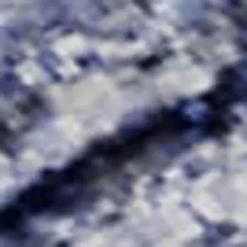 9' X 12' Navy Blue And Ivory Abstract Washable Area Rug With UV Protection