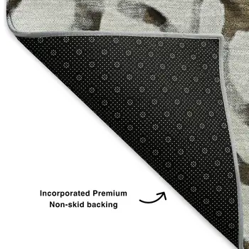 9' X 12' Silver Gray And Brown Abstract Washable Area Rug With UV Protection