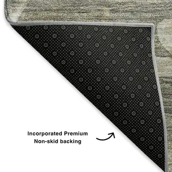9' X 12' Beige Gray And Ivory Floral Washable Area Rug With UV Protection