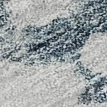 9' X 12' Blue Gold And Ivory Abstract Washable Area Rug With UV Protection