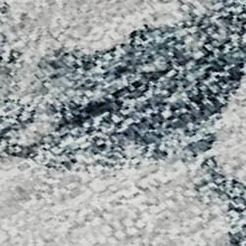 10' X 14' Blue Gold And Ivory Abstract Washable Area Rug With UV Protection