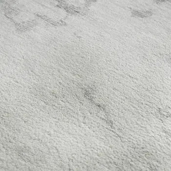 10' X 14' Silver Gold And Ivory Abstract Washable Area Rug With UV Protection