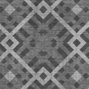 8' X 10' Charcoal And Ivory Geometric Washable Area Rug With UV Protection