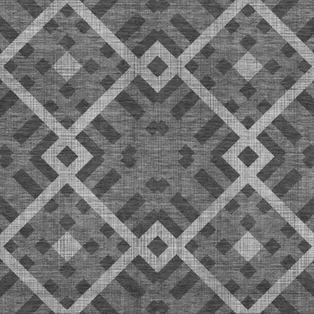8' X 10' Charcoal And Ivory Geometric Washable Area Rug With UV Protection