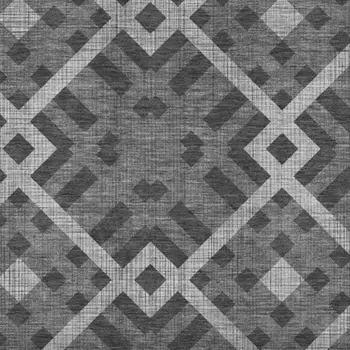 10' X 14' Charcoal And Ivory Geometric Washable Area Rug With UV Protection