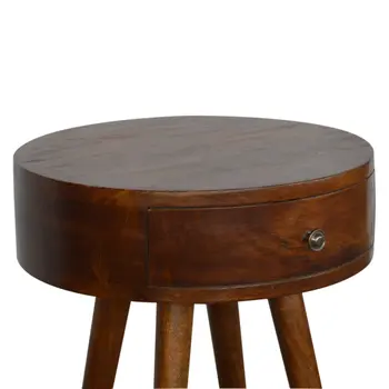 22" Chestnut Solid Wood One Drawer Nightstand