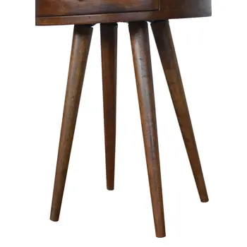 22" Chestnut Solid Wood One Drawer Nightstand