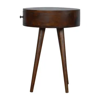 22" Chestnut Solid Wood One Drawer Nightstand
