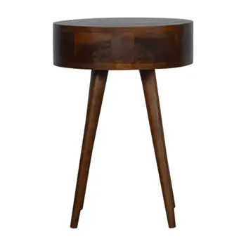 22" Chestnut Solid Wood One Drawer Nightstand