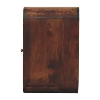 22" Chestnut Solid Wood One Drawer Nightstand