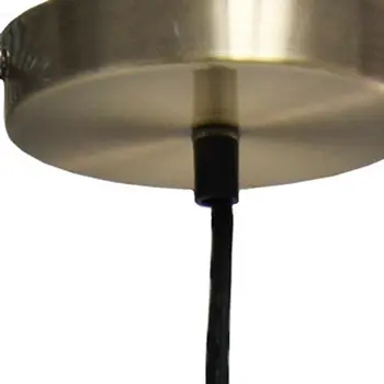Antiqued Brass Simple Iron Ceiling Light With Clear Shades