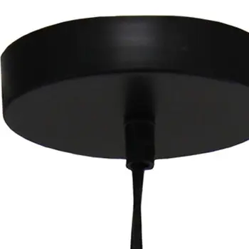 Black Simple Iron Ceiling Light With Clear Shades