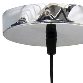 Silver Simple Iron Ceiling Light With Clear Shades