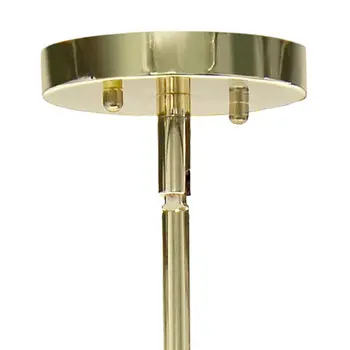 Gold Cylinder Iron Ceiling Light With Clear Shades