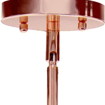 Rose Gold Cylinder Iron Ceiling Light With Clear Shades