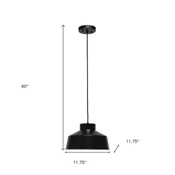 Black Iron Ceiling Light With Black Shades