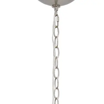Nickel Sphere Iron Ceiling Light With Clear Shades