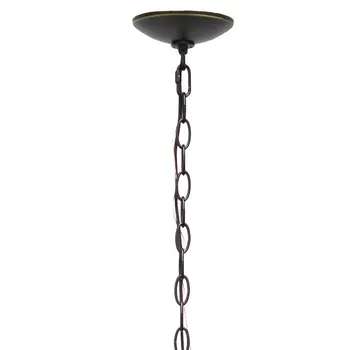 Bronze Sphere Iron Ceiling Light With Clear Shades