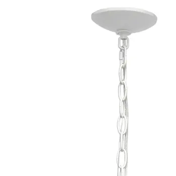 White Sphere Iron Ceiling Light With Clear Shades