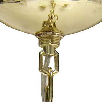 Gold Chandelier Iron Ceiling Light With Clear Shades