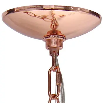 Rose Gold Chandelier Iron Ceiling Light With Clear Shades