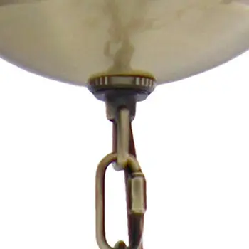Antiqued Brass Chandelier Iron Ceiling Light With Clear Shades