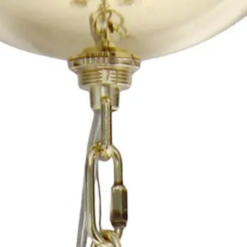Gold Chandelier Iron Ceiling Light With Clear Shades