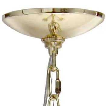 Gold Chandelier Iron Ceiling Light With Clear Shades